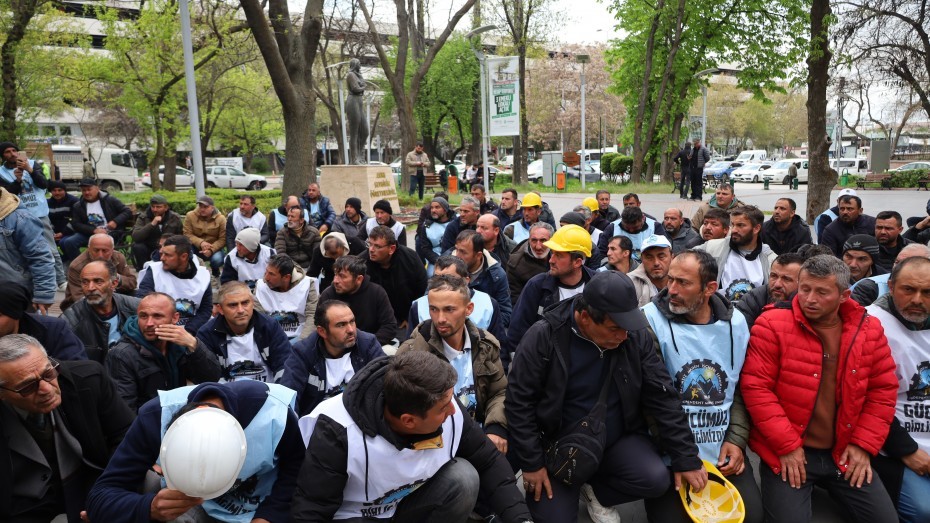 Maden i�çilerinin açl�k grevi sürüyor